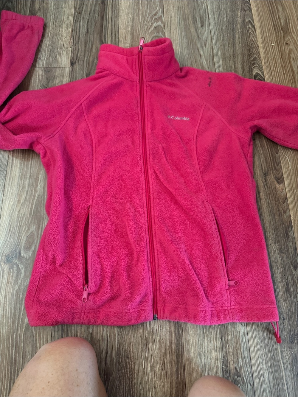 Columbia Hot Pink Full-Zip Fleece Jacket